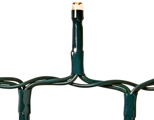 Nedis CLCC400 - LED șir exterior Crăciun 400 LED/7 funcții 11m IP44 alb cald