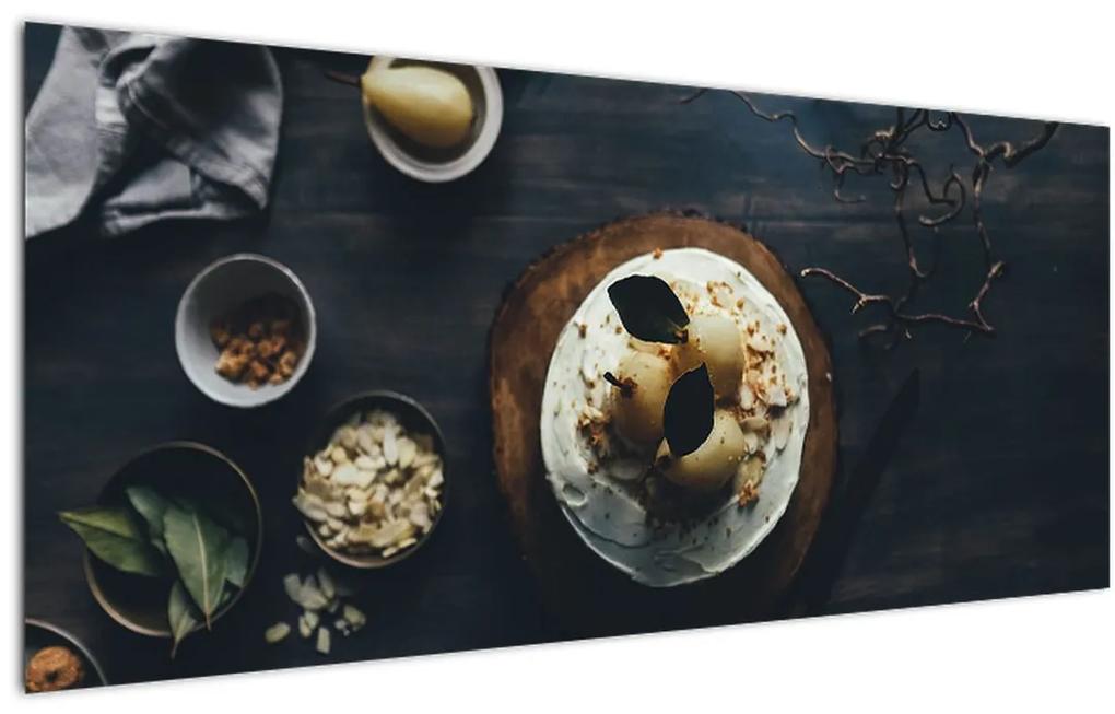 Tablou cu desert pe masă (120x50 cm), în 40 de alte dimensiuni noi