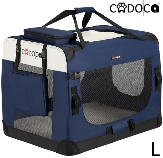 Deuba Geanta portabila pentru caini L 70x52x52cm - albastra