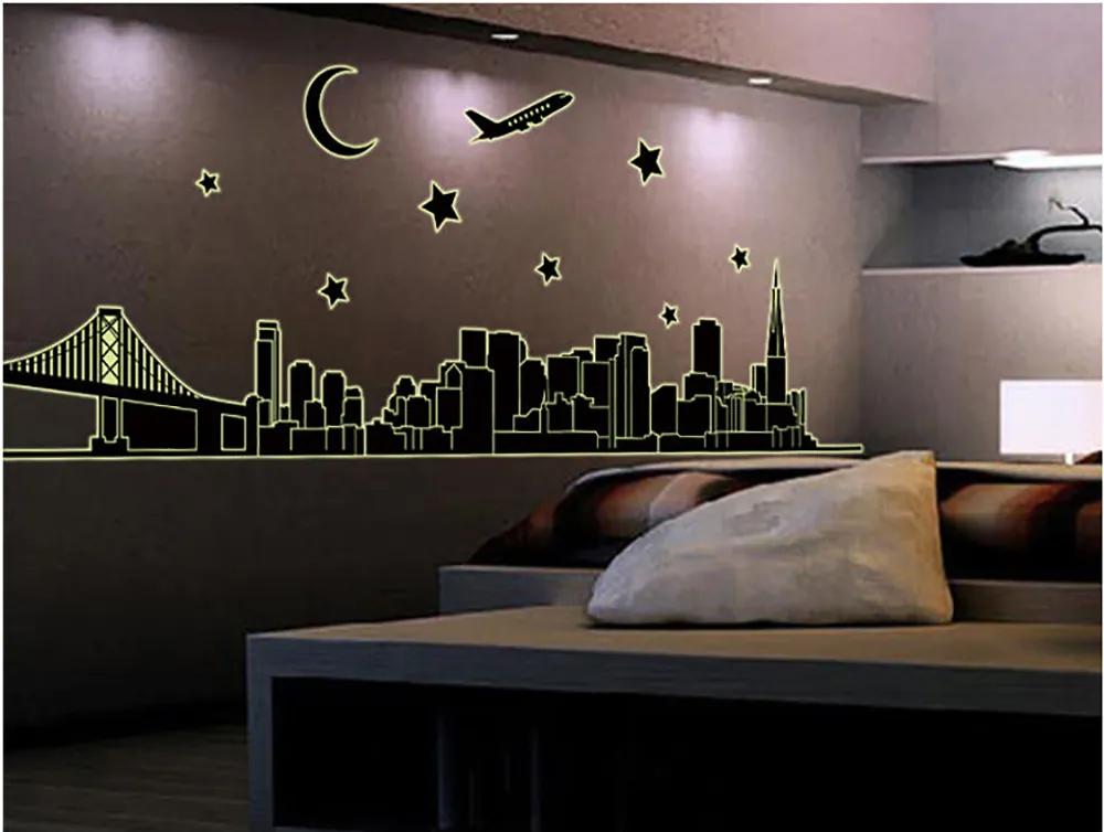 Sticker City Night - Fosforescent -  Stickere Decorative BeeStick