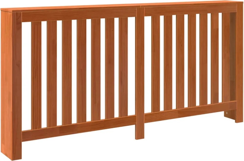 vidaXL Mască pentru calorifer maro ceruit 169x19x84 cm lemn masiv pin