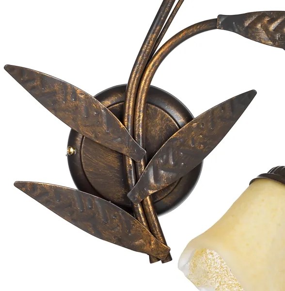 Aplică ONLI ALGA 2xE14/6W/230V bronz