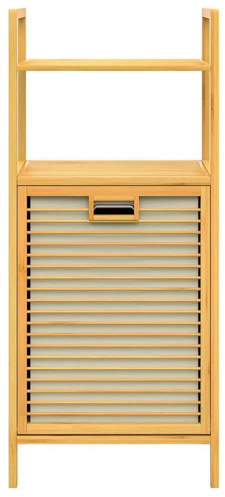 Deuba Raft din bambus cu cos de rufe - 43 l