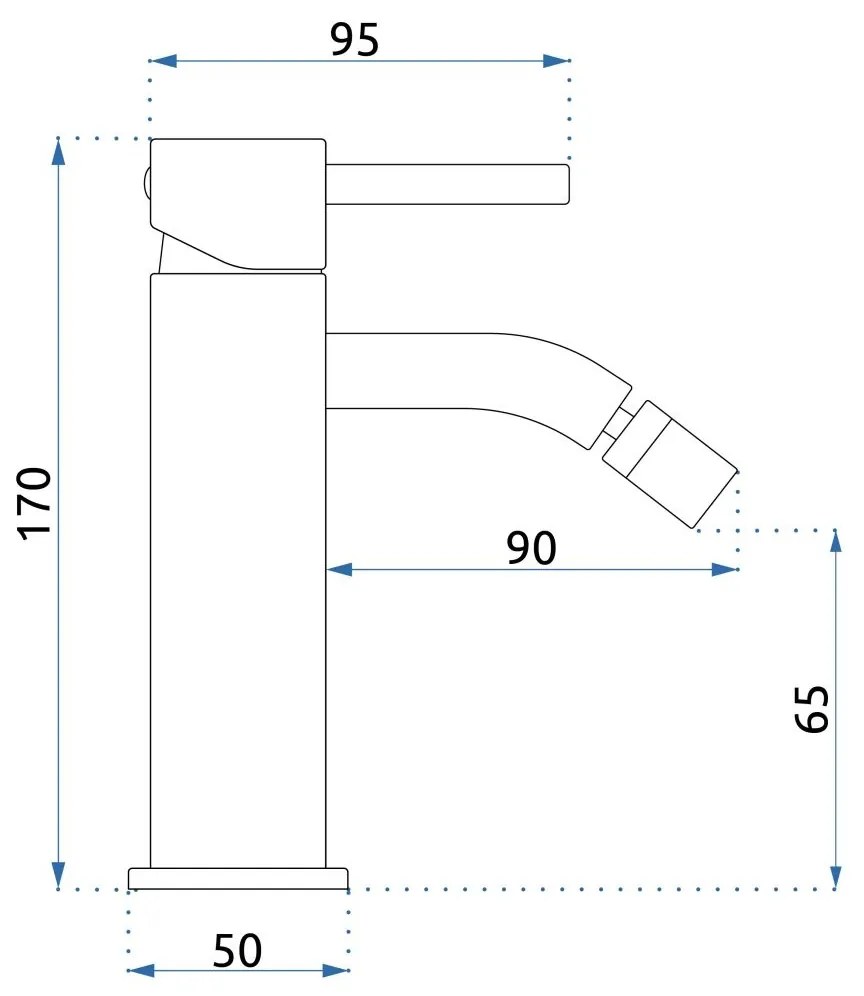 Rea Lungo baterie bideu stativ cupru REA-B1116