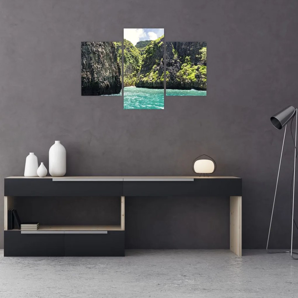 Tablou cu râu montan (90x60 cm)