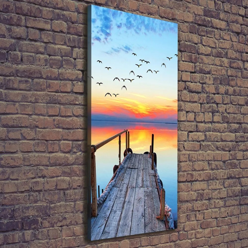 Imprimare tablou canvas Debarcader din lemn