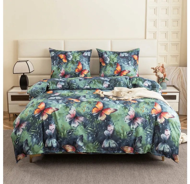 Lenjerie de pat din microfibra COLORFUL BUTTERFLY, colorat Dimensiune lenjerie de pat: 70 x 90 cm | 140 x 220 cm