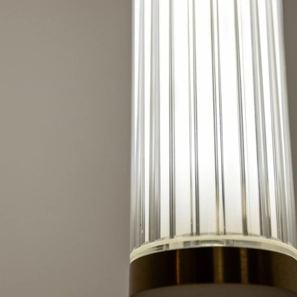 Lustra LED smart cu telecomanda COMO alama periata