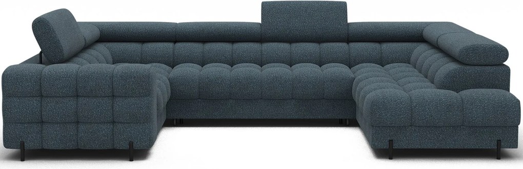 Colțar lemn masiv Formă U Extensibil Factory 346x205cm Personalizabil - Jaffray 40, Dreapta