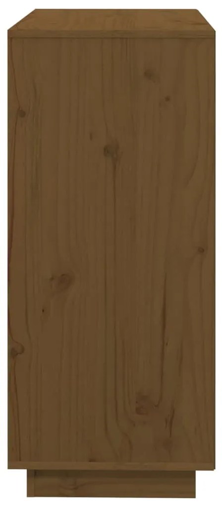 Servanta, maro miere, 74x35x80 cm, lemn masiv de pin 1, maro miere