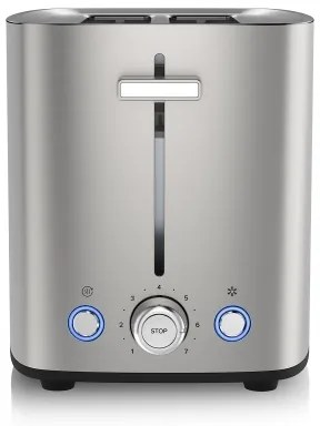 Prăjitor de pâine cu două fante și accesoriu Niceboy ION Cruncher C4 850W/230V oțel inoxidabil