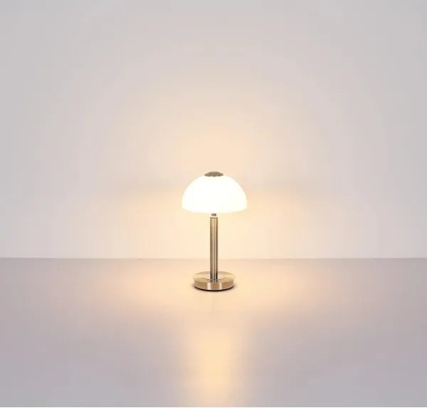 Globo 21953N - Lampă de masă LED reglabilă cu control tactil ULDIN LED/7W/230V 3000K crom mat