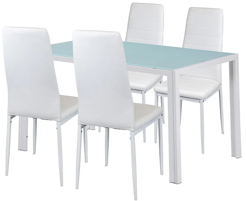 Liana 4+1 set de sufragerie alb