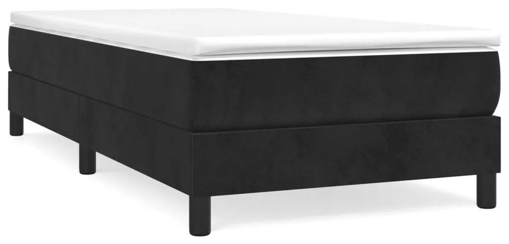 3120738 vidaXL Cadru de pat, negru, 80x200 cm, catifea