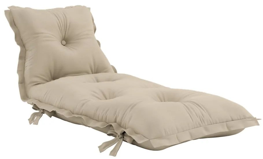Futon variabil adecvat pentru exterior Karup Design OUT™ Sit&amp;Sleep Beige, bej