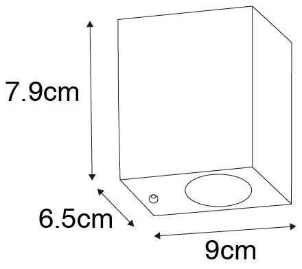 Aplica moderna aur antic IP44 - Baleno