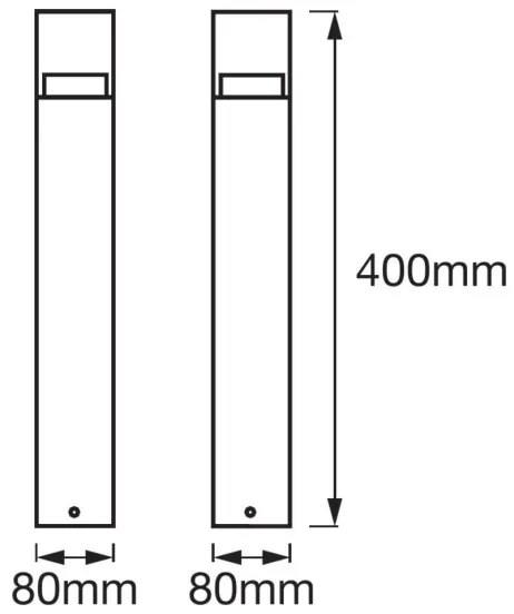 Ledvance - Lampă de exterior LED CRYSTAL, 4,5 W, 230 V, IP44, 40 cm