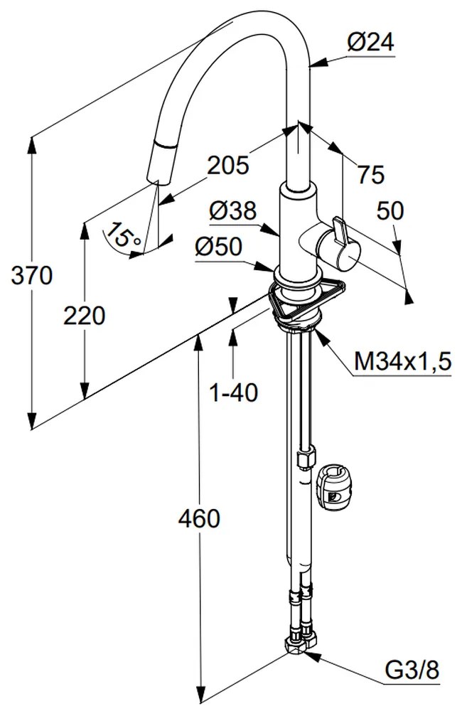 Kludi Alb mat/Crom lucios
