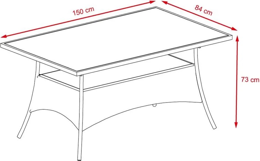 Set mobilier de grădină din ratan Avenberg ESPERIA, 13 piese
