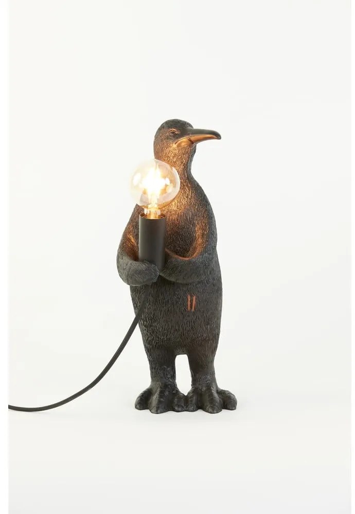 Veioză neagră (înălțime 34 cm) Penguin – Light &amp; Living