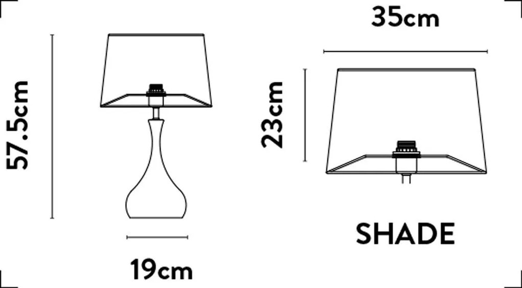 Veioza/Lampa de masa design lux elegant Belle