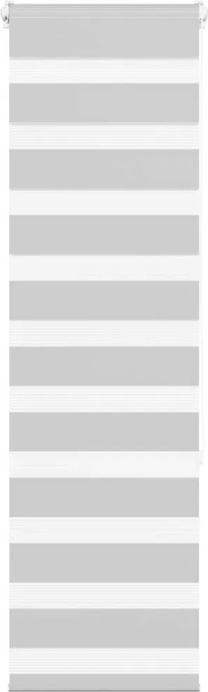 vidaXL Jaluzea tip zebra gri deschis lățime țesătură 40,9 cm poliester