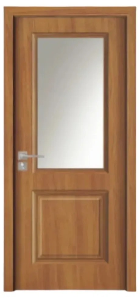 Usa Interior din MDF Novo Doors ND10 LUX PREMIUM, Cadru din Lemn Masiv, KIT COMPLET, Toc Reglabil de 10 CM INCLUS, Plinta pe Ambele Parti (Culoare: