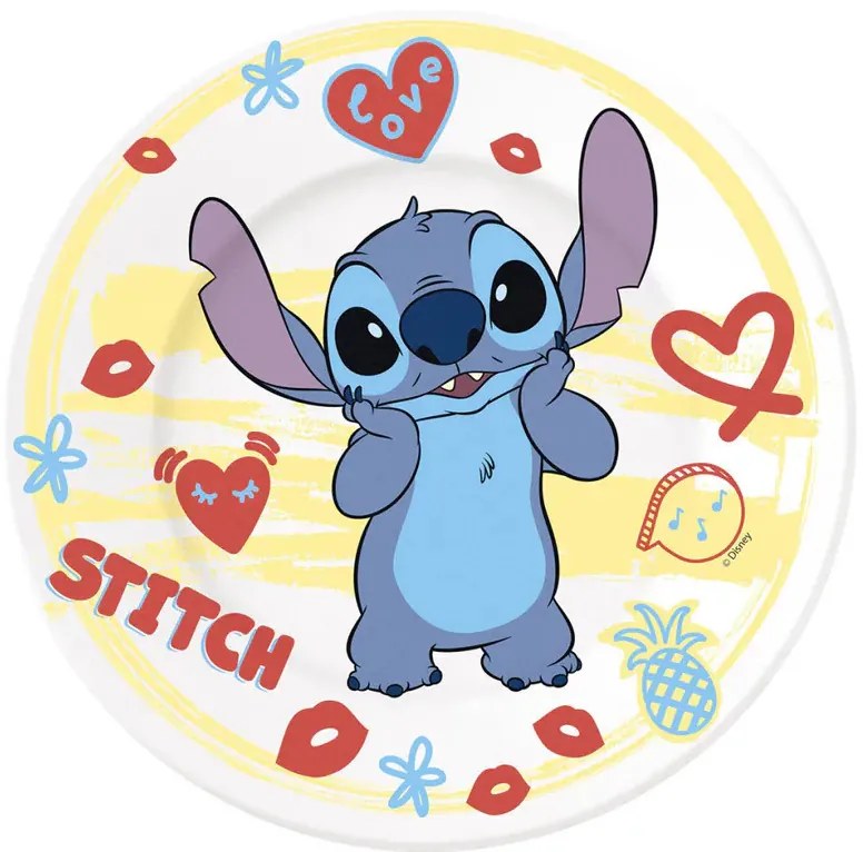 Disney Lilo și Stitch Heart set de masă din porțelan în cutie de cadou