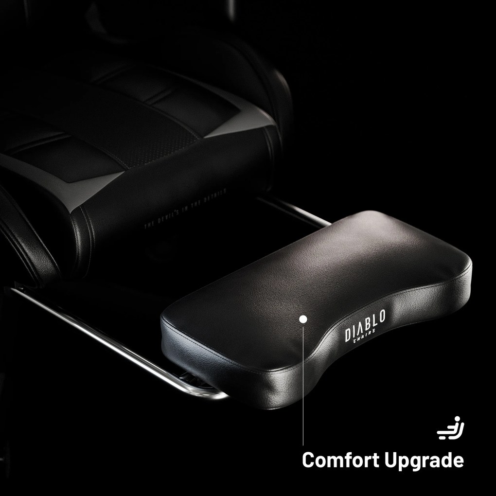 Suport de picioare pentru scaunul de gaming Diablo X-Ray 2.0: Negru