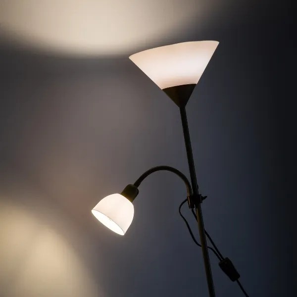 Brilagi - Lampadar ARIANA 1xE27/100W/230V + 1xE14/25W auriu