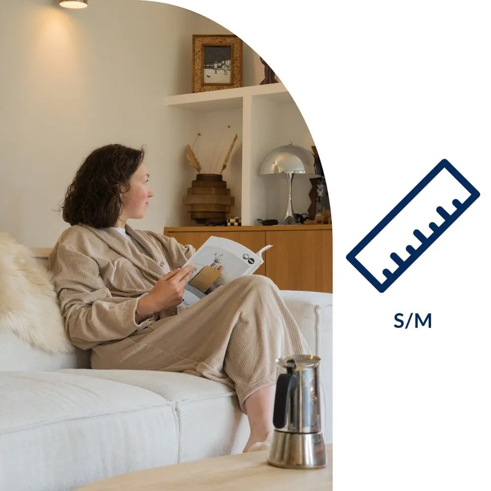 Halat taupe S/M din micropluș/cocolino Elena – Tiseco Home Studio