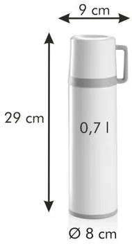 Termos cu cană Tescoma CONSTANT CREAM, 0,7 l