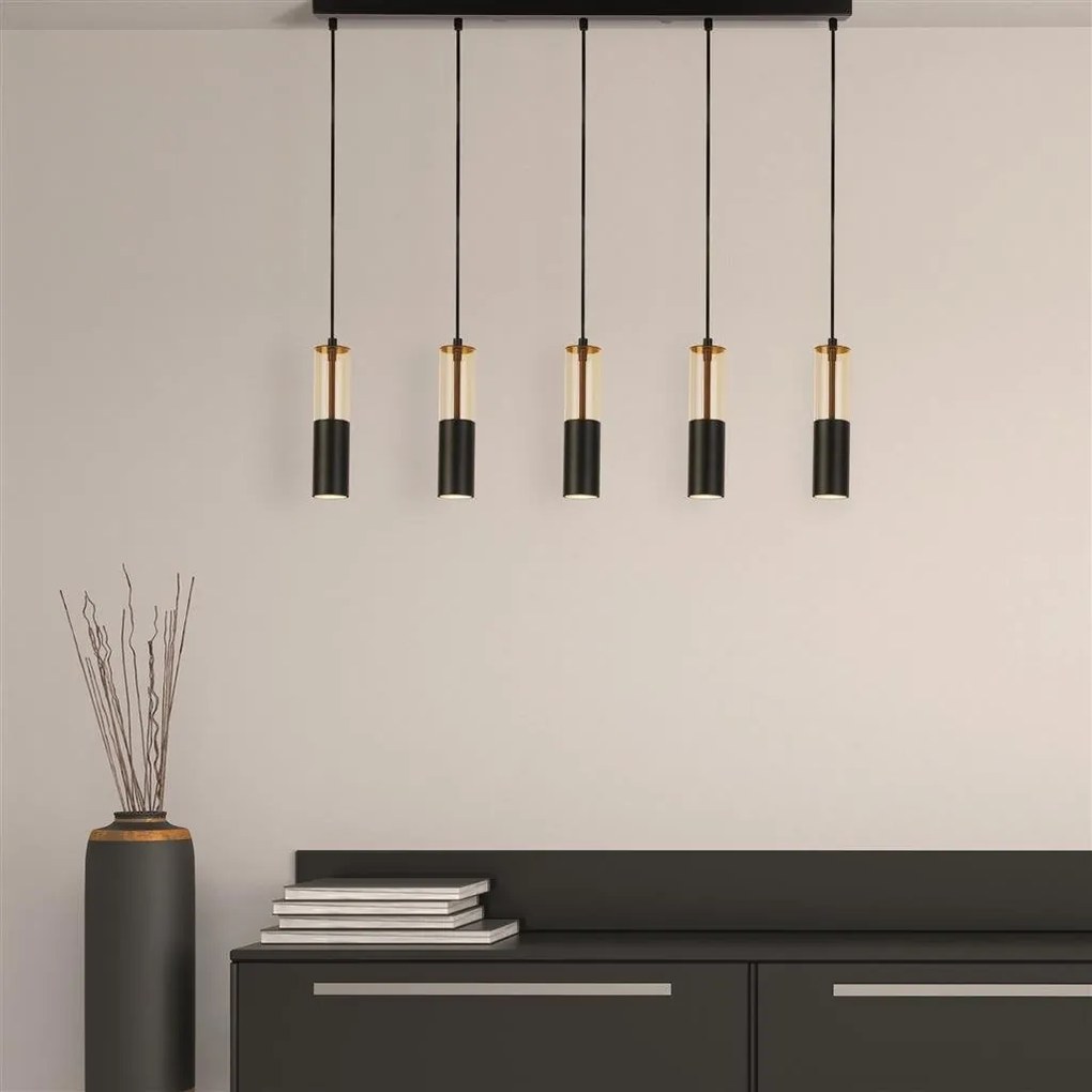 Lustra cu 5 pendule design modern Merrygold