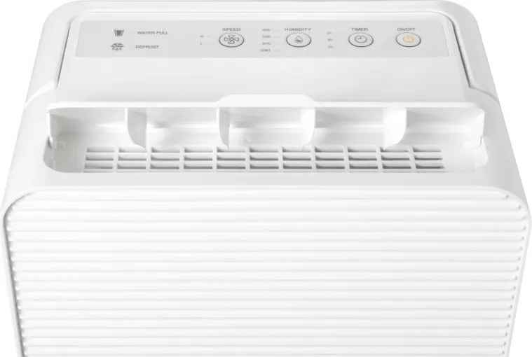 Dezumidificator de aer Woods MDK13, 2 viteze, Pana la 60 m², Potrivit si pentru baie, 108 m³, 12 l/24 h, hidrostat, 44 dB, IPX1, Alb