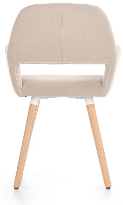 Scaun de bucaterie Leroy, bej/fag
