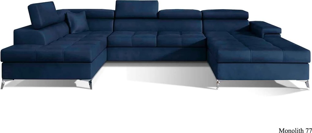 Colțar lemn masiv Formă U Extensibil Linde 345x202cm Personalizabil - Kronos 29, Dreapta