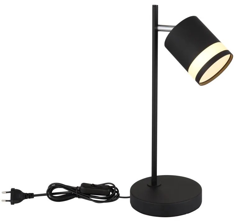 Lampa de masa cu Spot directionabil metal negru LUCERO