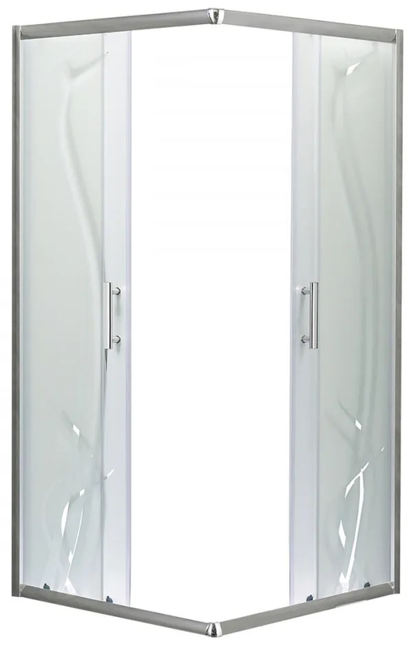 Cabină de duș pătrată Spirit BAMBOO 80x80, fără cădiță de duș