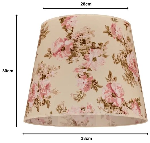 Duolla - Abajur pentru lampă de podea CLASSIC L E27 pr. 38 cm roz