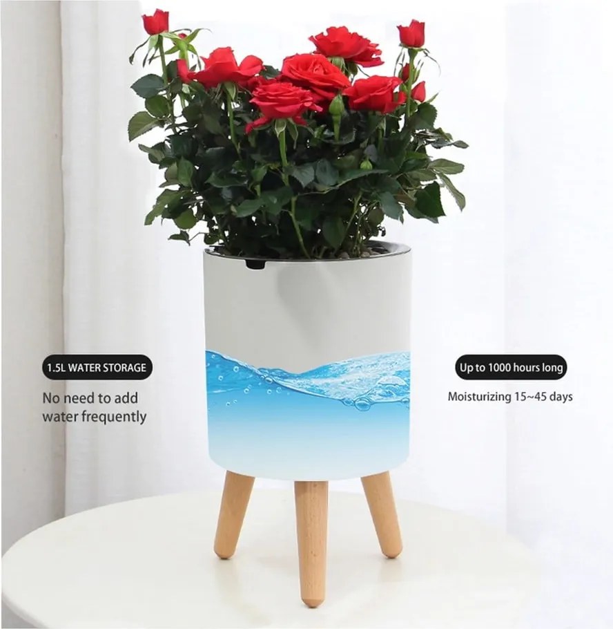 Ghiveci din plastic cu sistem de auto-irigare ø 19 cm Calla - Tomasucci