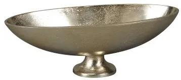 Recipient decorativ Bowl din metal auriu 27x10 cm