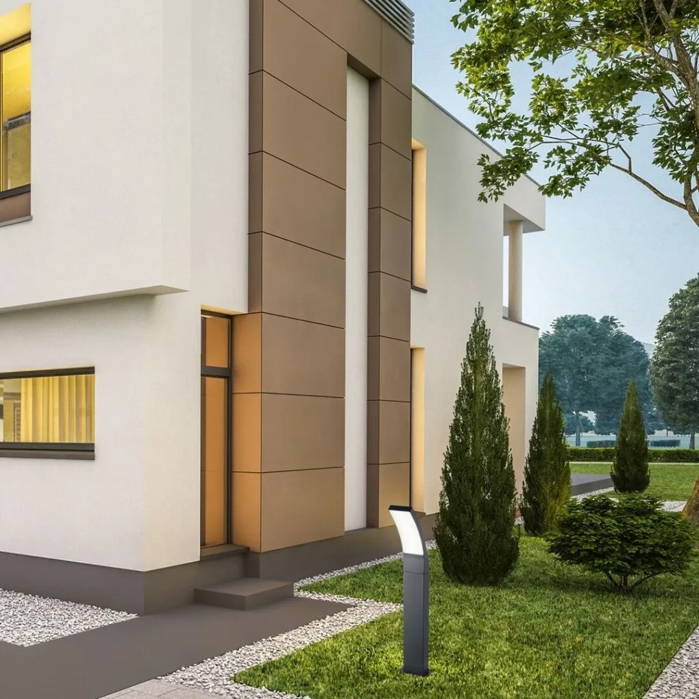 Stalp mediu pentru iluminat exterior IP44 Palanga antracit, alb