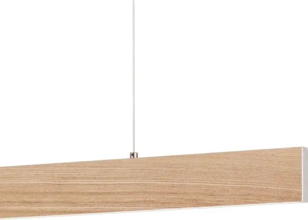 Eglo 39344 - Pendul CLIMENE cu LED/17W/230V + LED/4,2W, finisaj stejar