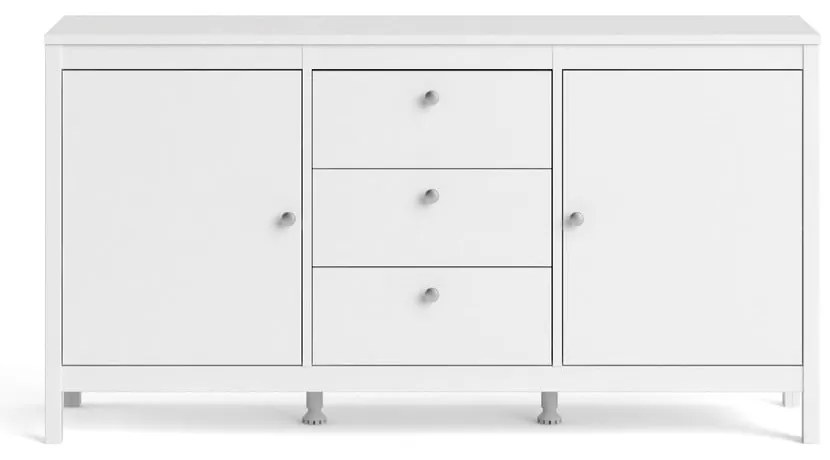 Comodă albă joasă 151x80 cm Madrid – Tvilum