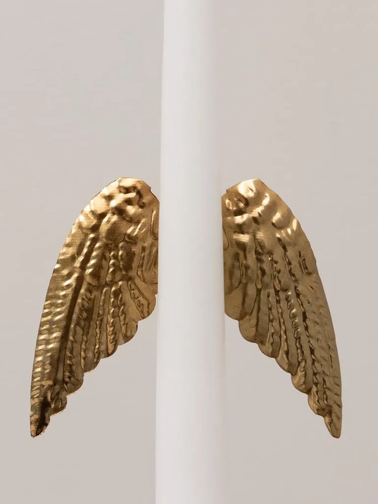 Accesoriu tip ac de lumanare, auriu, din metal, Wings
