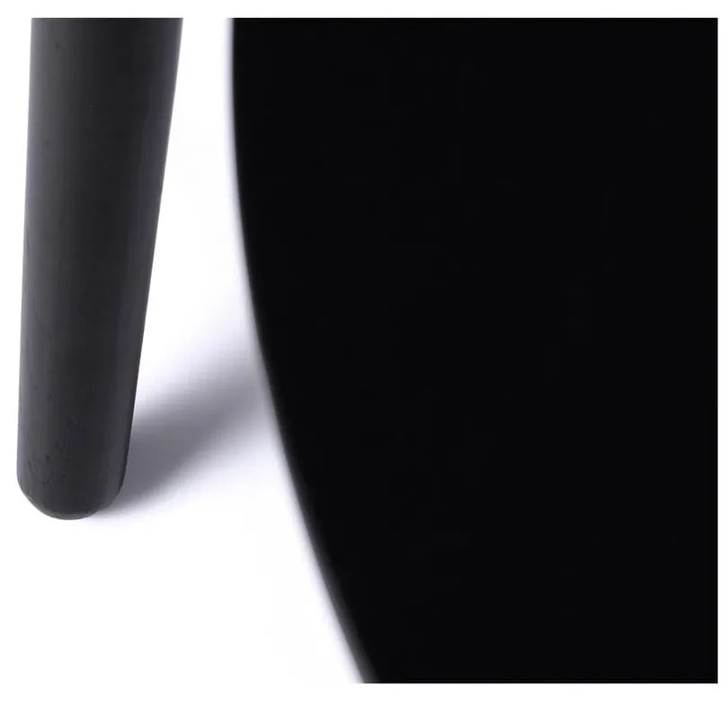 Măsuțe de cafea negre 2 buc. rotunde ø 88 cm Adda – Unique Furniture