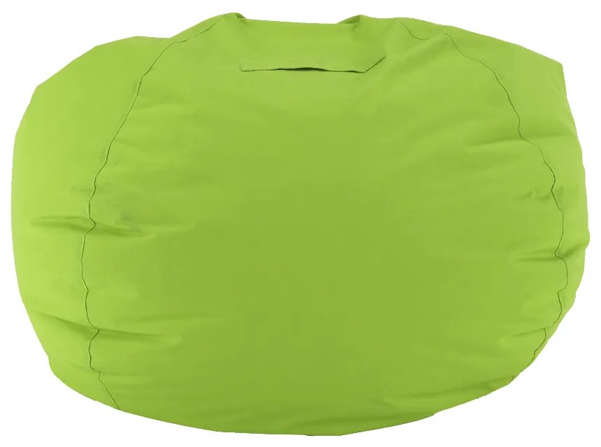 Fotoliu tip sac, material textil verde, KATANI