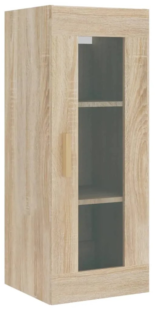 Dulap inalt, stejar sonoma, 34,5x34x180 cm, lemn prelucrat
