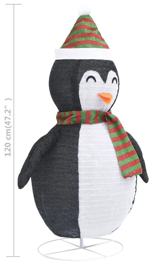 Figurina pinguin decorativa Craciun, LED, 120 cm, tesatura lux 1, 120 cm