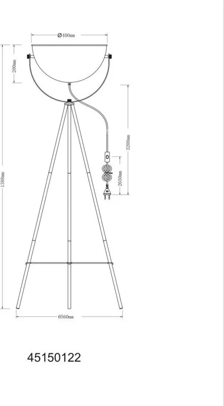Lampadar/Lampa de podea moderna TIMO nisip